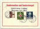 Bund 164, 167 auf Ausstellungskarte Inlandskarte -