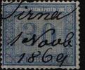 Norddeutscher Bund Norddeutscher Bund 26 gestempelt Federzugentwertung, Mängel MiNr. 26 gestempelt Federzugentwertung, Mängel -