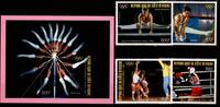Elfenbeinküste Elfenbeinküste 970-973 und Block 30 postfrisch Olympische Spiele MiNr. 970-973 und Block 30 postfrisch Olympische Spiele -
