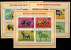 Guinea Guinea Block 29-31 A postfrisch afrikanische Fauna MiNr. Block 29-31 A postfrisch afrikanische Fauna -