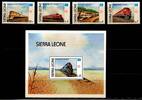 Sierra Leone Sierra Leone 892-895 und Block 46 postfrisch Lokomotive MiNr. 892-895 und Block 46 postfrisch Lokomotive -