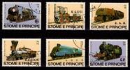 Sao Tome e Principe Sao Tome e Principe 808-813 gestempelt Lokomotive MiNr. 808-813 gestempelt Lokomotive -