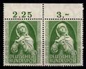 BRD Bund BRD Bund 151 postfrisch als waagerechtes Paar mit Oberrand MiNr. 151 postfrisch als waagerechtes Paar mit Oberrand -