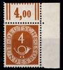BRD Bund BRD Bund 124 postfrisch aus der re. oberen Bogenecke MiNr. 124 postfrisch aus der re. oberen Bogenecke -