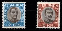 Island Dienstmarken Island Dienstmarken 60-61 mit Falz MiNr. 60-61 mit Falz -
