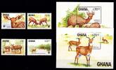 Ghana Ghana Block 111-112 + 1060-1063 postfrisch Antilopen MiNr. Block 111-112 + 1060-1063 postfrisch Antilopen -