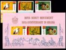 Ghana Ghana Block 27 + 319-321 postfrisch Pfadfinder MiNr. Block 27 + 319-321 postfrisch Pfadfinder -