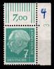 BRD Bund BRD Bund 181x Wv postfrisch der re. oberen Bogenecke mit DZ MiNr. 181x Wv postfrisch der re. oberen Bogenecke mit DZ -