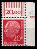 BRD Bund BRD Bund 185x Wv postfrisch der re. oberen Bogenecke mit DZ MiNr. 185x Wv postfrisch der re. oberen Bogenecke mit DZ -