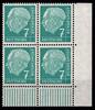 BRD Bund BRD Bund 181x Wv postfrisch als 4er Einheit aus der re. unteren Bogenecke MiNr. 181x Wv postfrisch als 4er Einheit aus der re. u -