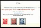 BRD BRD 185, 186y, 259y postfrisch als Versuchsdrucke wertlos und entwertet MiNr. 185, 186y, 259y postfrisch als Versuchsdrucke wert -