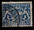 Bayern Dienstmarken Bayern Dienstmarken 20 I gestempelt geprüft Infla Berlin MiNr. 20 I gestempelt geprüft Infla Berlin -