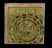 Bayern Bayern 12 gestempelt Mängel repariert MiNr. 12 gestempelt Mängel repariert -