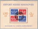 Alliierte Besetzung V Zd 1 FDC auf Ausstellungskarte Ersttagsonderstempel -