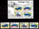 Malawi Malawi 545-548 und Block 69 postfrisch Auto MiNr. 545-548 und Block 69 postfrisch Auto -