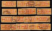   DDR DDR 17 A-P gestempelt Dienstmarken MiNr. 17 A-P gestempelt Dienstmarken 
