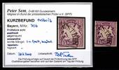 Bayern Bayern 30 b gestempelt Kurzbefund Sem BPP MiNr. 30 b gestempelt Kurzbefund Sem BPP -