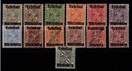 Württemberg Dienstmarken Württemberg Dienstmarken 258-270 postfrisch MiNr. 258-270 postfrisch -