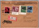 BRD Bund 326-27 u.a. auf Brief Einschreiben -