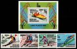 Zentralafrikanische Republik Zentralafrikanische Republik 672-675 und Block 80 postfrisch Olympia MiNr. 672-675 und Block 80 postfrisch Olympia -