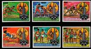 Zentralafrikanische Republik Zentralafrikanische Republik 726-731 a B postfrisch Olympische Spiele MiNr. 726-731 a B postfrisch Olympische Spiele -