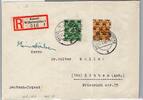 All. Besetzung 45 II, 68 II auf Brief Mischfrankatur -