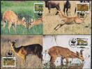 Ghana Ghana 4168-4171 gestempelt als FDCs / Wildtiere MiNr. 4168-4171 gestempelt als FDCs / Wildtiere -