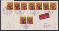 BRD Bund 709 auf Brief Eilbote Express -