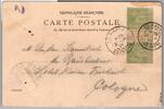 Frankreich 84 I / II auf Postkarte Zwischensteg -