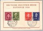 BRD Bund 117-120 auf Ausstellungskarte -