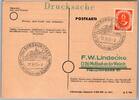 BRD Bund 126 auf Postkarte Einzelfrankatur -