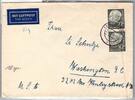 BRD Bund 189 auf Brief Luftpost -