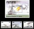 Ghana Ghana 2047-2049 und Block 255 postfrisch Schiffe MiNr. 2047-2049 und Block 255 postfrisch Schiffe -