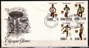 Ghana Ghana 1048-1052 gestempelt als FDC / Olympische Spiele MiNr. 1048-1052 gestempelt als FDC / Olympische Spiele -