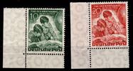 Berlin Berlin 80-81 postfrisch aus der linken Bogenecke, gefaltet MiNr. 80-81 postfrisch aus der linken Bogenecke, gefaltet -