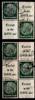 Deutsches Reich Deutsches Reich S 191- S 194 gestempelt MiNr. S 191- S 194 gestempelt -