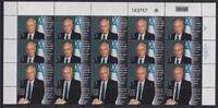Israel Israel 1349 postfrisch als Kleinbogen, Yitzhak Rabin MiNr. 1349 postfrisch als Kleinbogen, Yitzhak Rabin -