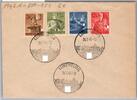 Dt. Besetzung Luxemburg 850-853 auf Brief Sonderstempel -