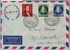 Berlin 74, 76, 78 auf Brief Luftpost -