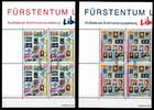 Liechtenstein Liechtenstein 1297-1298 gestempelt mit VsEst als 4er Blöcke MiNr. 1297-1298 gestempelt mit VsEst als 4er Blöcke -
