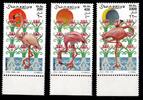 Somalia Somalia 726-728 Unterrand postfrisch Flamingo MiNr. 726-728 Unterrand postfrisch Flamingo -