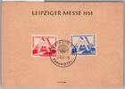 DDR 282-283 auf Ausstellungskarte Sonderstempel -