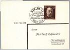 Deutsches Reich 864 auf Postkarte Sonderstempel Geburtstag Koch -