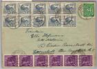 Alliierte Besetzung 944, 947, 958 auf Brief Sowj. Zone ZF -