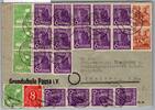 Alliierte Besetzung 917, 944, 946, 951 auf Brief Sowj. Zone ZF -