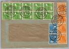 Alliierte Besetzung 946, 950, 952 auf Brief Sowj. Zone ZF -
