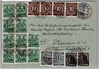 Alliierte Besetzung 918,919,943,947,949 auf Brief Sowj. Zone ZF -