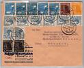 Alliierte Besetzung 918,919,943,947,949 auf Brief Sowj. Zone ZF -