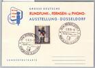 Berlin 120 auf Ausstellungskarte Düsseldorf -