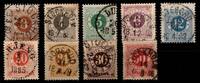 Schweden Schweden 17 B - 25 B gestempelt MiNr. 17 B - 25 B gestempelt -